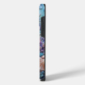 透明な海の中のパステルカラーの貝殻 iPhoneケース (左側面)