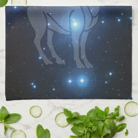 透明な牡羊座 キッチンタオル (折り畳み)