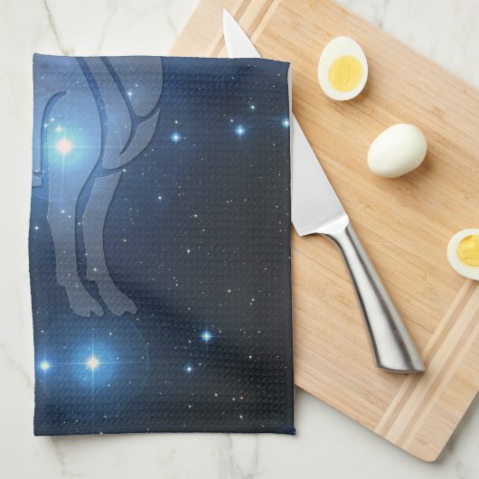 透明な牡羊座 キッチンタオル (四つ折り)