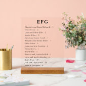 透明な結婚ゲスト名の座席表 アクリルサイン (ウェディング)