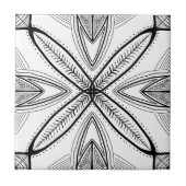 透明な背景との羽の曼荼羅のデザイン タイル (正面)