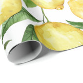 透明な背景にレモンのシームレスなパターン ラッピングペーパー (ロールコーナー)