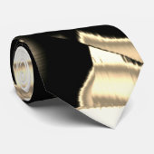 透明な背景に破壊された黒とベージュの破片またはテープ ネクタイ (ロール)