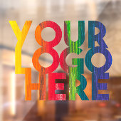 透明な背景のシンプルなビジネス ロゴ ウィンドウサイン (シート2)