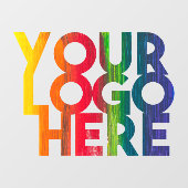 透明な背景のシンプルなビジネス ロゴ ウィンドウサイン (シート)