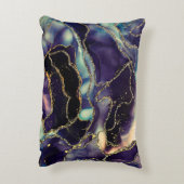 透明な色の流れ、金属の揺れの音 アクセントクッション (裏面(縦))