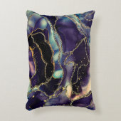 透明な色の流れ、金属の揺れの音 アクセントクッション (正面(垂直))