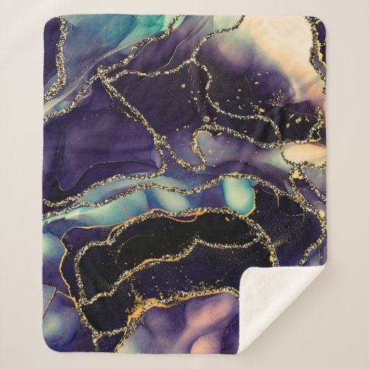 透明な色の流れ、金属の揺れの音 シェルパブランケット (正面)