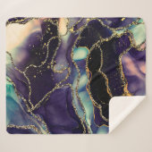 透明な色の流れ、金属の揺れの音 シェルパブランケット (正面(横))