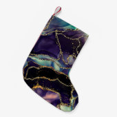 透明な色の流れ、金属の揺れの音 スモールクリスマスストッキング (正面 (吊り時))