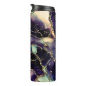 透明な色の流れ、金属の揺れの音 タンブラー (回転右)