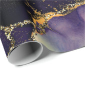透明な色の流れ、金属の揺れの音 ラッピングペーパー (ロールコーナー)