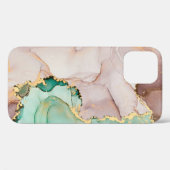 透明な色の流れ、金属の揺れの音 Case-Mate iPhoneケース (裏面 (横))