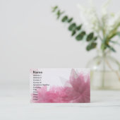 透明な花の名刺 名刺 (スタンド正面)