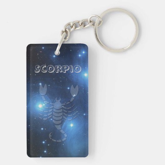 透明な蠍座 キーホルダー (裏面)