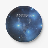 透明な蠍座 ペーパープレート (正面)