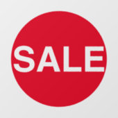 透明な赤い窓の売り場看板ビニール貼り ウィンドウサイン (シート)