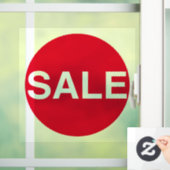 透明な赤い窓の売り場看板ビニール貼り ウィンドウサイン (ホーム)