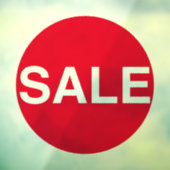 透明な赤い窓の売り場看板ビニール貼り ウィンドウサイン (シート3)