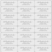 透明な返信先住所ラベル シール (正面)