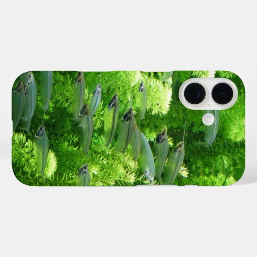 透明な銀魚の群れ Case-Mate iPhoneケース (裏面 (横))