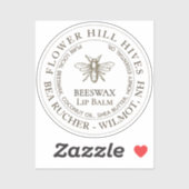 透明な防水リップバルブラベル1.85インチ シール (シート)