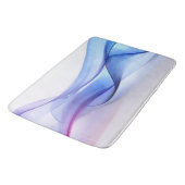 透明な青とラベンダーの型枠 バスマット (アングル)