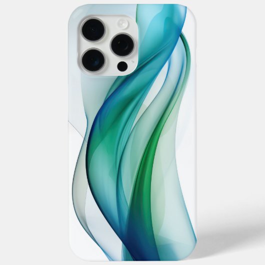 透明な青と緑の図形 Case-Mate iPhoneケース (裏面)