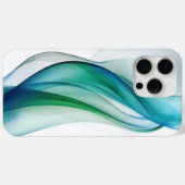 透明な青と緑の図形 Case-Mate iPhoneケース (裏面 (横))