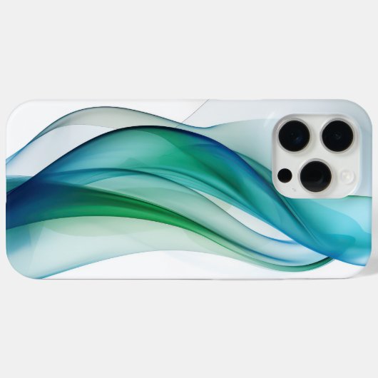 透明な青と緑の図形 Case-Mate iPhoneケース (裏面 (横))