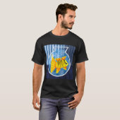 透明な魚のステッカー Tシャツ (正面フル)