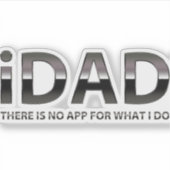 透明な「iDAD」 シール (正面)