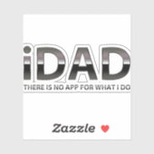 透明な「iDAD」 シール (シート)