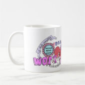 透明なTumblrのコラージュのマグ コーヒーマグカップ (左)