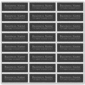 透明または不透明な防水差出人住所 シール (正面)