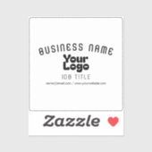 透明または不透明のロゴレトロ-モダン黒 シール (シート)