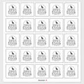 透明または白うずら卵25個のカートン シール (シート)