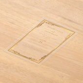 透明アクリル招待状と高級ミニマルスタイル アクリル招待状 (レイダウン)