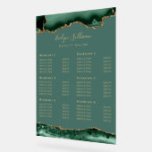 透明エメラルドグリーン金ゴールド平均価格表 アクリルサイン (傾斜)