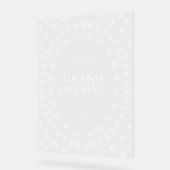 透明エレガントアクリル系緑のビジネスサイン アクリルサイン (傾斜)