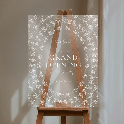 透明エレガントアクリル系緑のビジネスサイン アクリルサイン