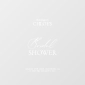 透明エレガントブライダルシャワーウェルカムサイン ウィンドウサイン (シート)