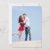 透明エレガント写真スモダンプ結婚リ 招待状 (裏面)