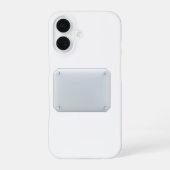 透明ガラス看板の正面 iPhone 16ケース (裏面)