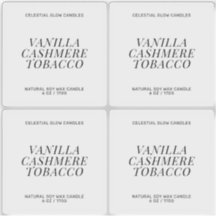 透明キャンドルラベルミニマル製品シール