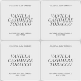 透明キャンドルラベルミニマル製品シール シール