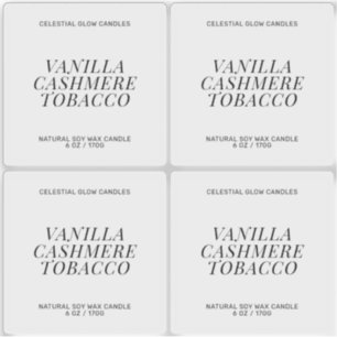 透明キャンドルラベルミニマル製品シール シール