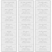 透明クリスマスカード住所 シール (正面)