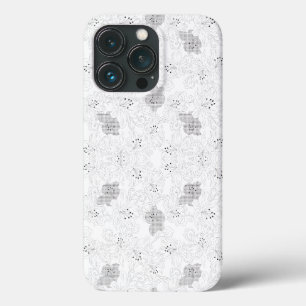 透明グリッドオーバーレイ - 編集可能なPNGテクスチャ iPhone 13 PROケース