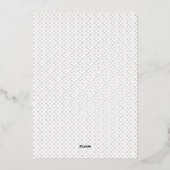 透明グリッドPNG | 編集可能なテクスチャオーバーレイ 箔招待状 (裏面)